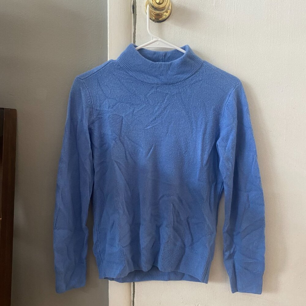 Periwinkle Turtleneck Sweater